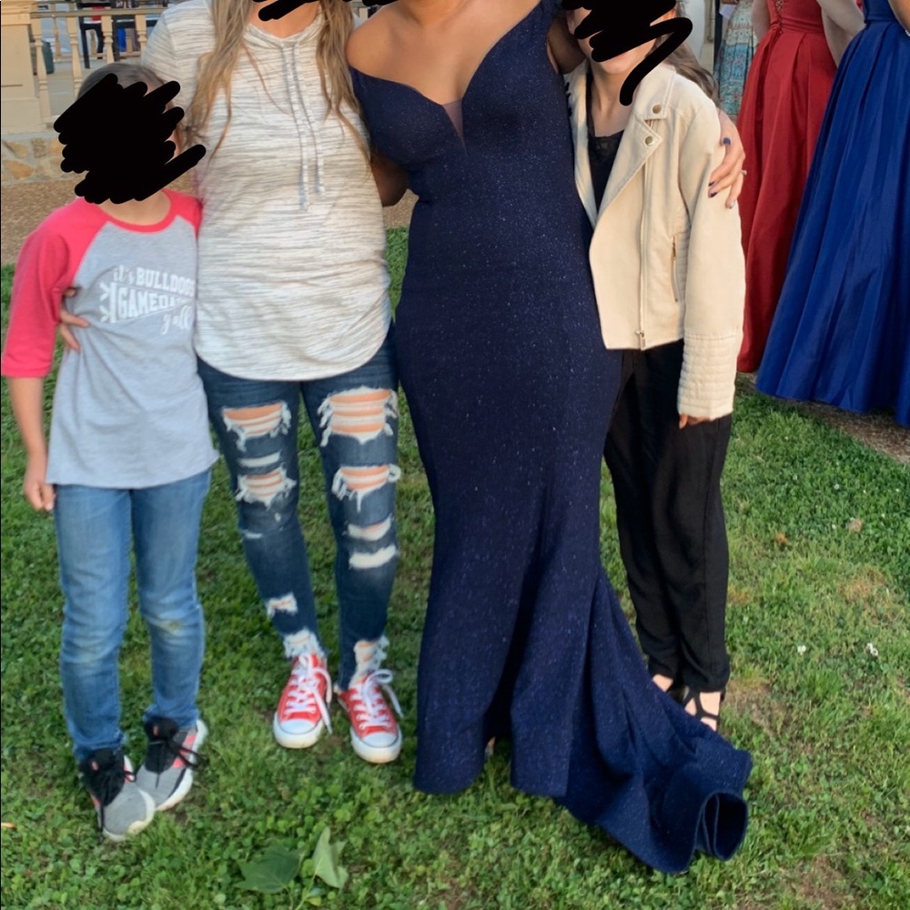 Clarisse Navy Prom Dress